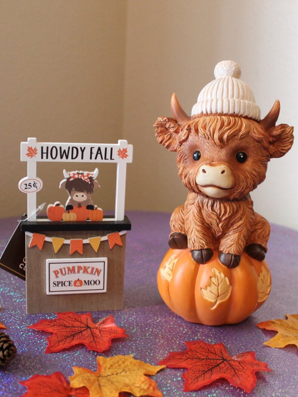 Fall Highland Cow Howdy Fall Set NWT